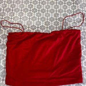 Red tank/crop top